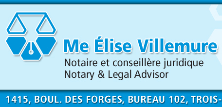 Adresse de Notaire de Trois-Rivières - Me Élise Villemure