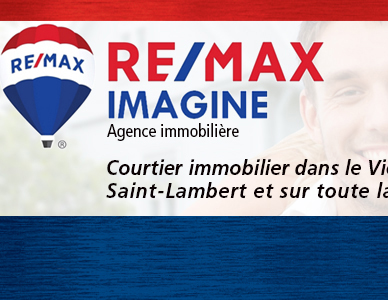 Logo de Remax, agence immobilière située à Longueuil sur la rive-sud