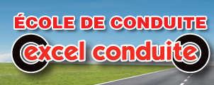 Logo de l'école de conduite Excel Conduite de Montréal Logo de l'école de conduite Excel Conduite de Montréal