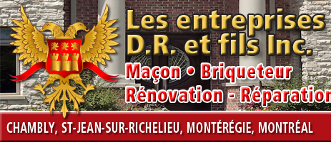 Logo de la compagnie de maçonnerie et briqueteur de Chambly, St-Jean-sur-Richelieu et environs