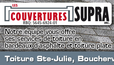 Logo de la compagnie de toiture à Ste-Julie, Boucherville, Varennes et la rive-sud.