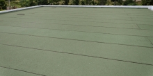 Refection par votre enxpert en toiture commerciale - Grand toit plat en membrane
