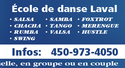 Infos de l'école de danse et cours de Laval